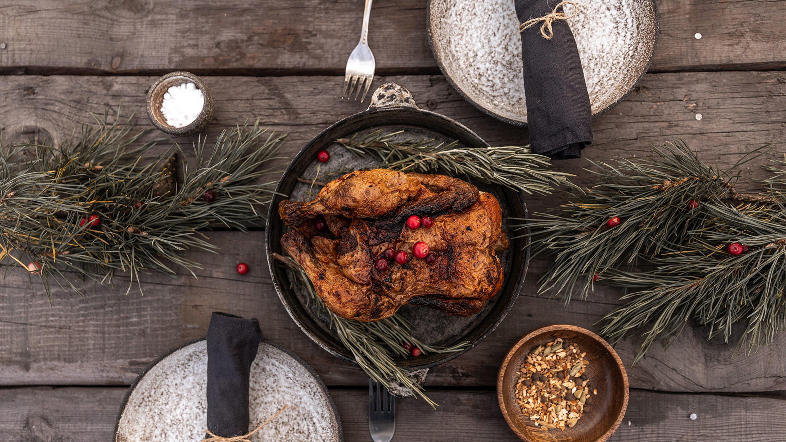 Juleand På Bord